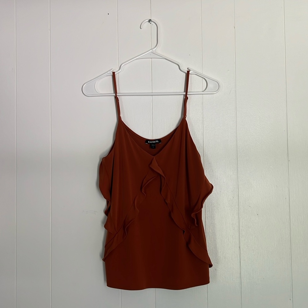 NWOT Express Size Small Women’s Ruffle Detail Tank Top